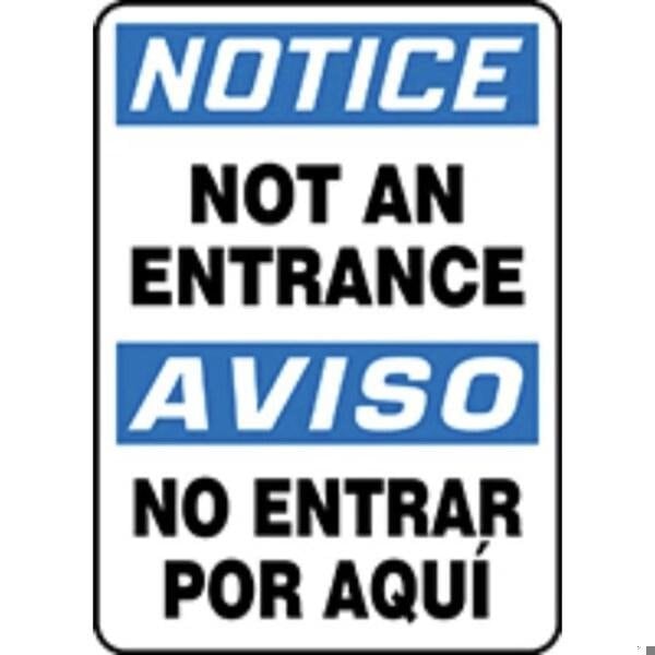 Accuform BILINGUAL OSHA NOTICE Safety Sign NOT SBMADM812XT - main